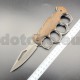 PK40 Semi-automatic brass knuckles knife WOOD - M