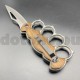 PK40 Semi-automatic brass knuckles knife WOOD - M