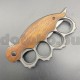 PK40 Semi-automatic brass knuckles knife WOOD - M