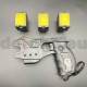 SP02 Taser Stun Gun + LED + Siren + Laser + 3 Air Cartridges