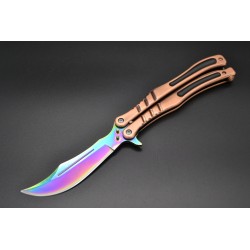 PK65 Super Pocket Knives - Butterfly Knife CS GO GRADIENT