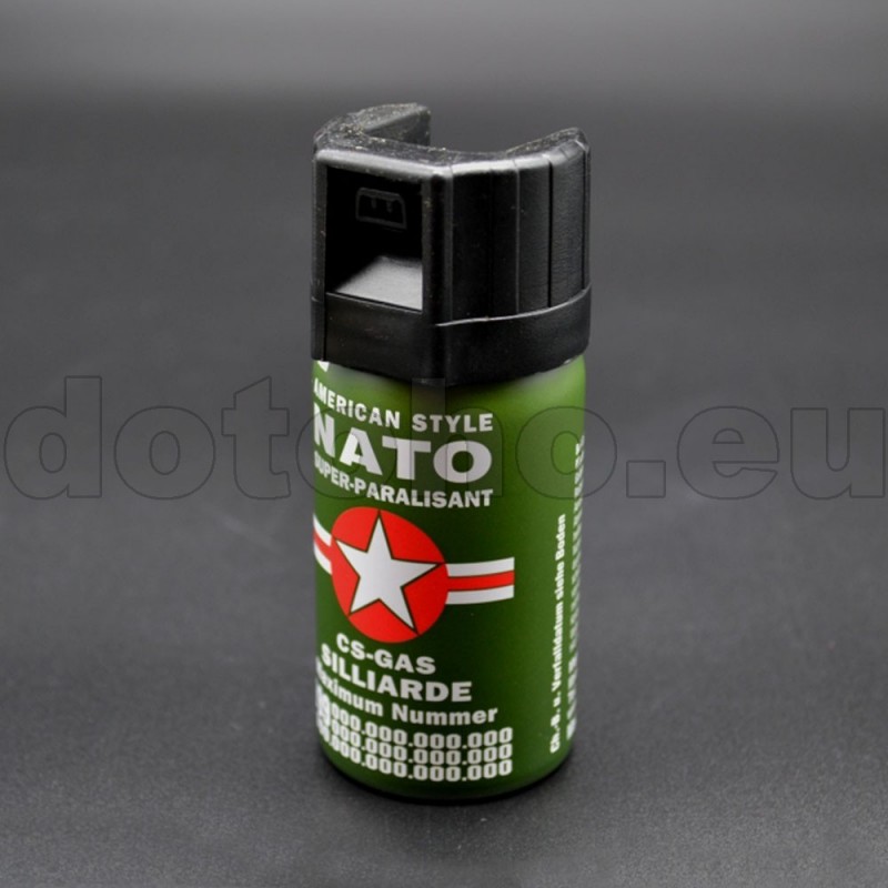 Mega Sonic Online Grosshandel - Nato Pfeffer-Spray K.O. - Jet. Direktstrahl  Gas 40ml Abwehrspray