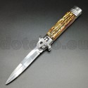 PK49 Coltello a lama automatica italiano stiletto avorio