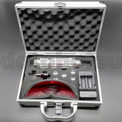 L04 Blue Laser Pointer - 50000mW + 5 nozzles + safety glasses + comfortable case