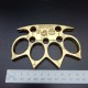 K17.2 Brass knuckles for training and self-defense - gold