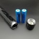 S01 Schok-apparaat wapenstok Baton POLITIE HY-X8 + LED zaklamp Cree 4 in 1-34 cm