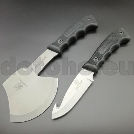 SS2 Set voor Survival Bullseye Hatchet & Hunting Knife Combo
