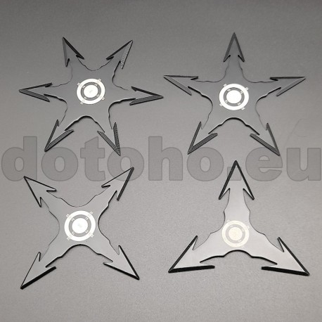 Silver Assassin Throwing Stars - Small Ninja Star Pack - Silver Shuriken  Set - KarateMart.com