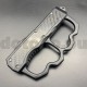 PK95 Semi-automatic brass knuckles knife 