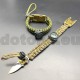 PKA10 Bracciale in paracord con coltello trasformatore e bussola