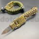 PKA10 Paracord bracelet with a transformer knife and compass