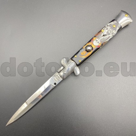 PK47 Coltello a serramanico automatico Stiletto italiano