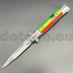PK08.1 Taschenmesser Italienischer Stiletto Bob Marley
